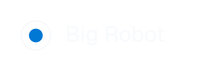 Big Robot full logo PNG for dark mode