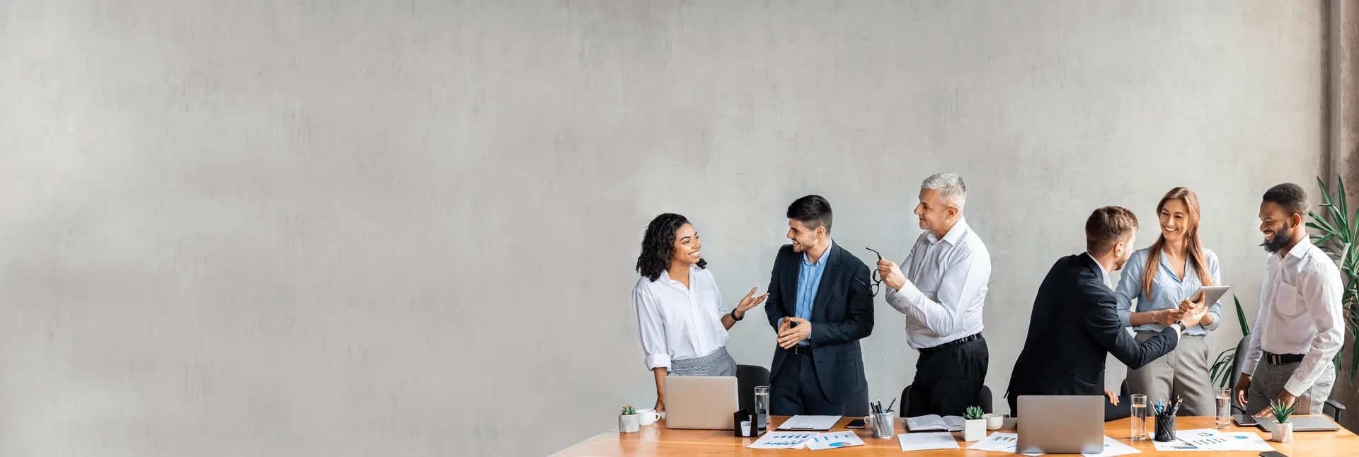 Business meeting scene